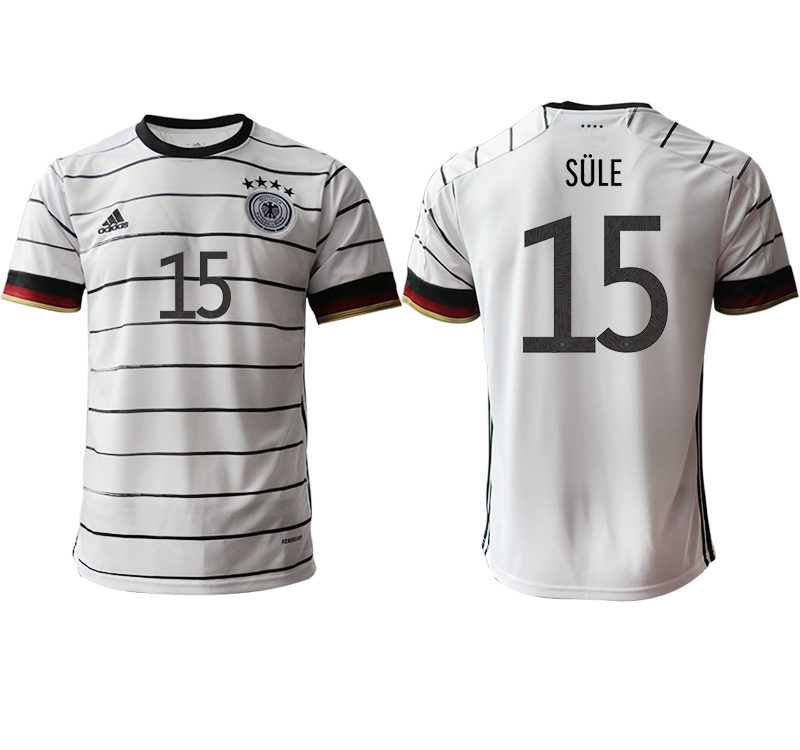 Men 2021 European Cup Germany home aaa version white #15 Soccer Jersey